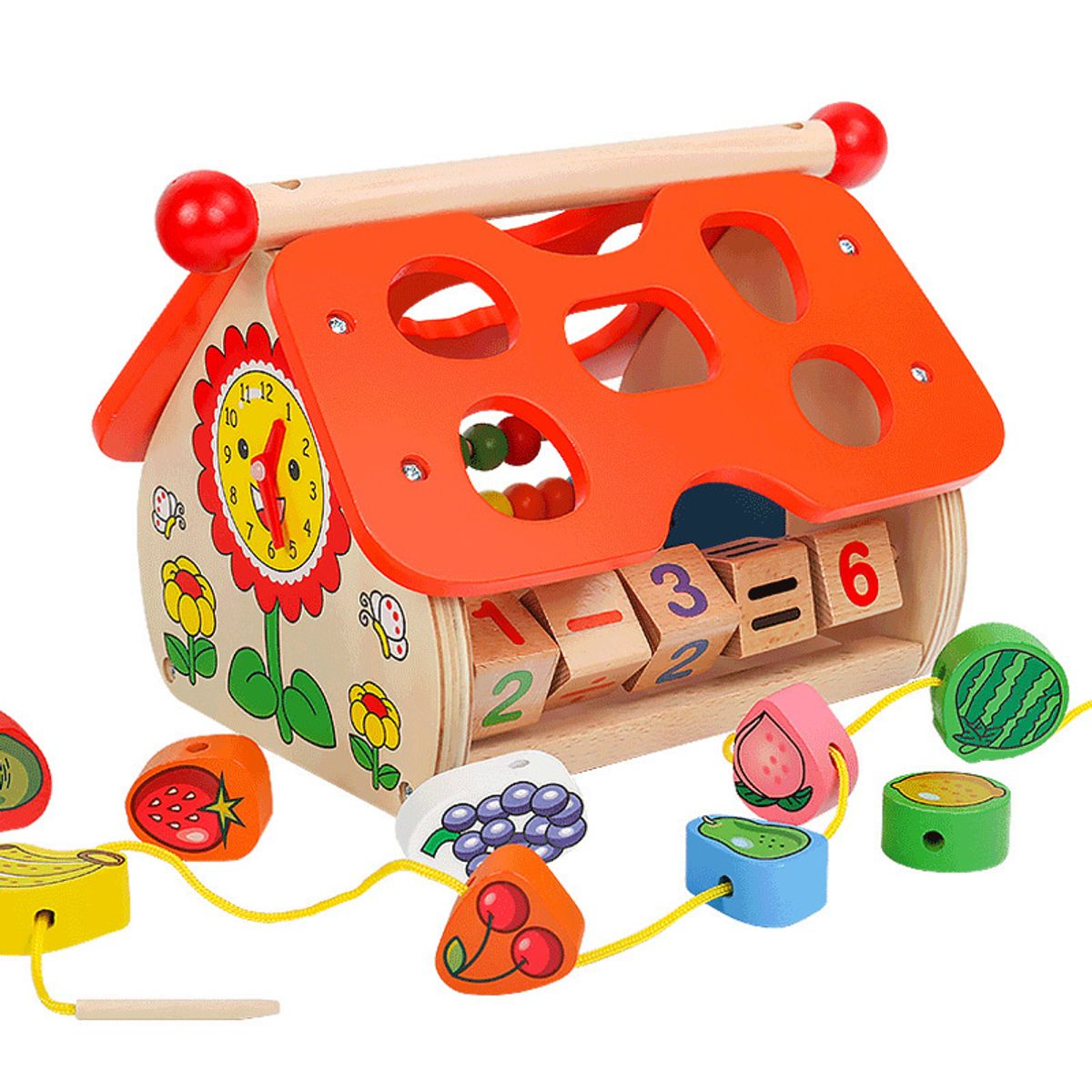 ABC - Casa Didáctica de Madera Multifuncional Juguete Educativo