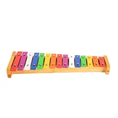 ABC - Xilófono de Madera Infantil Multicolor 40 cm Juguete Musical