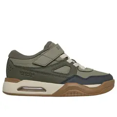 SKECHERS - Zapatillas Niño Court Tech Verde Oliva