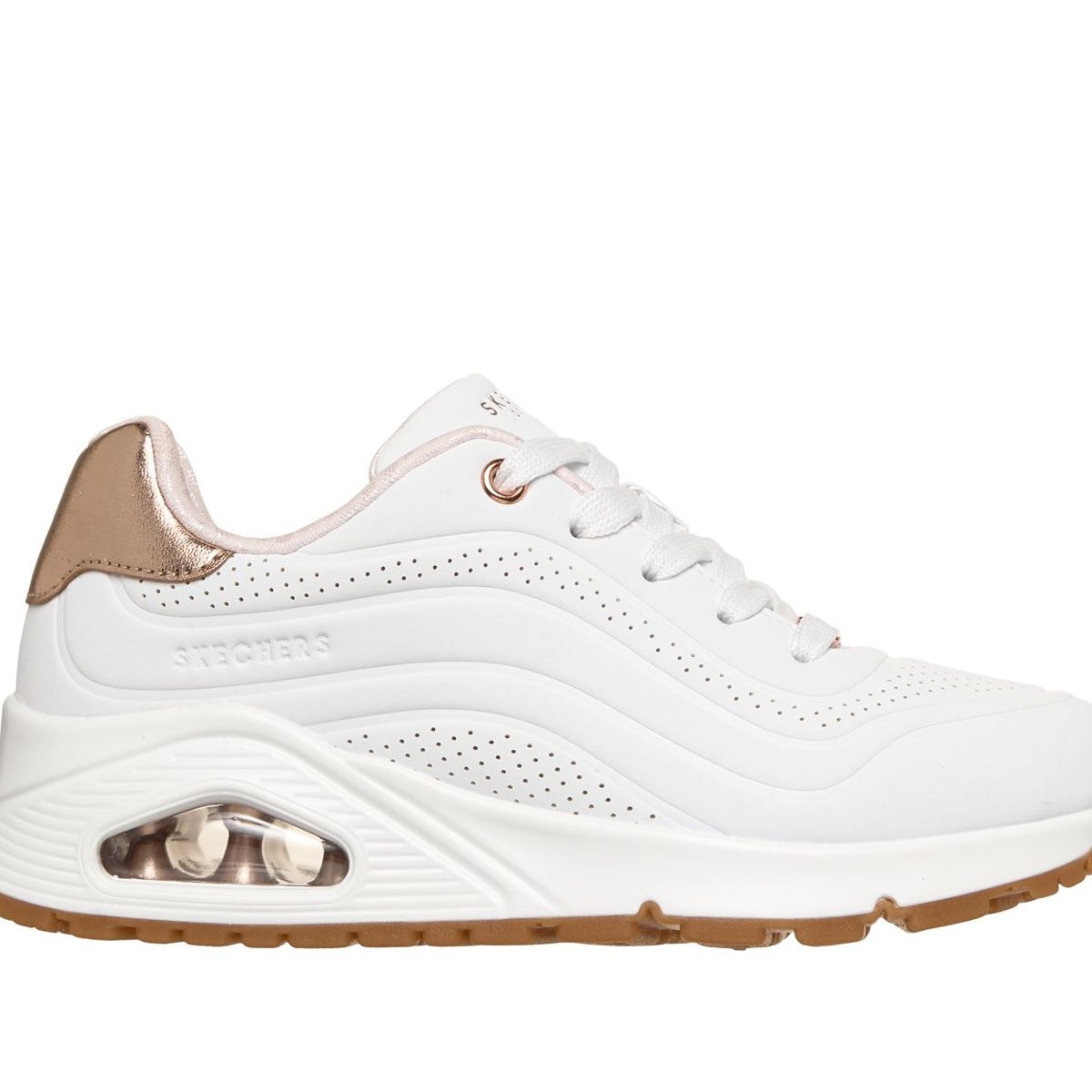 SKECHERS - Zapatillas Niña Uno Gen1 Shimmer Wave Blanco Skechers