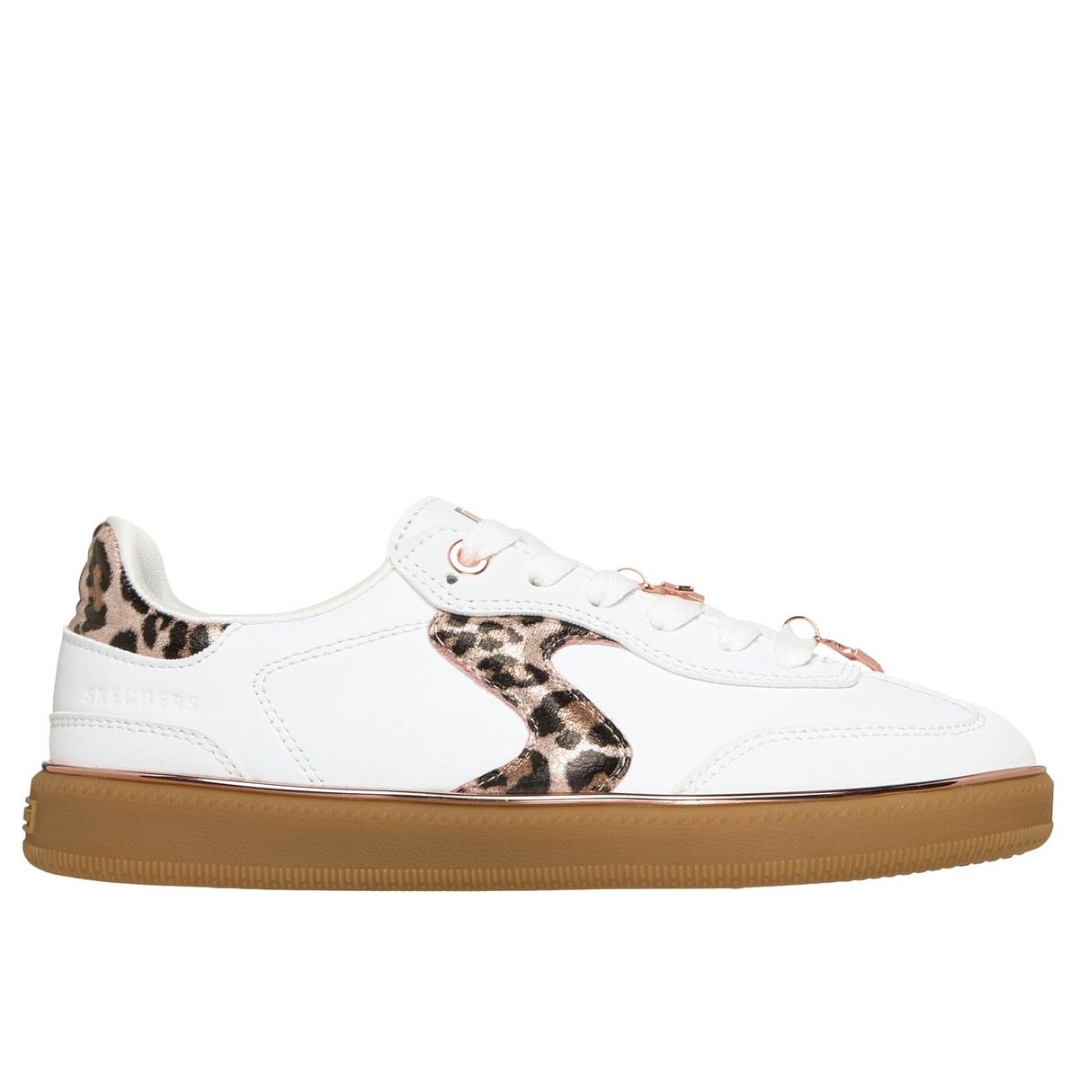 SKECHERS - Zapatillas Niña Hotshot Leopard Fame Blanco Skechers