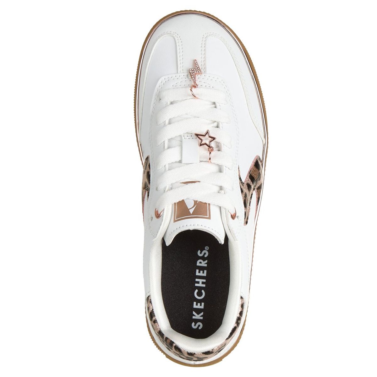 SKECHERS - Zapatillas Niña Hotshot Leopard Fame Blanco Skechers