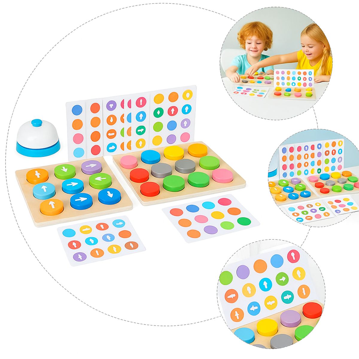 ABC - Juego Didáctico de Lógica con Flechas y Colores Puzzle Educativo