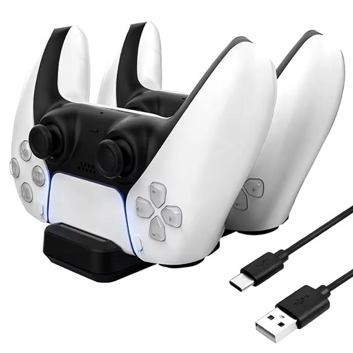 GENERICO - Cargador rápido dual para control de Playstation5 PS5
