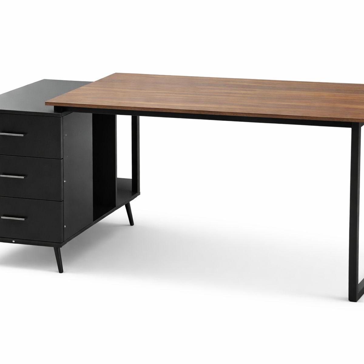 SPACE HOME - Escritorio Moderno Industrial con Cajones y Estructura Metal