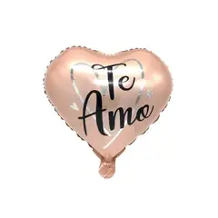 GENERICO - Globo Metálico 18 Corazón Te amo Pink 1 Unidad