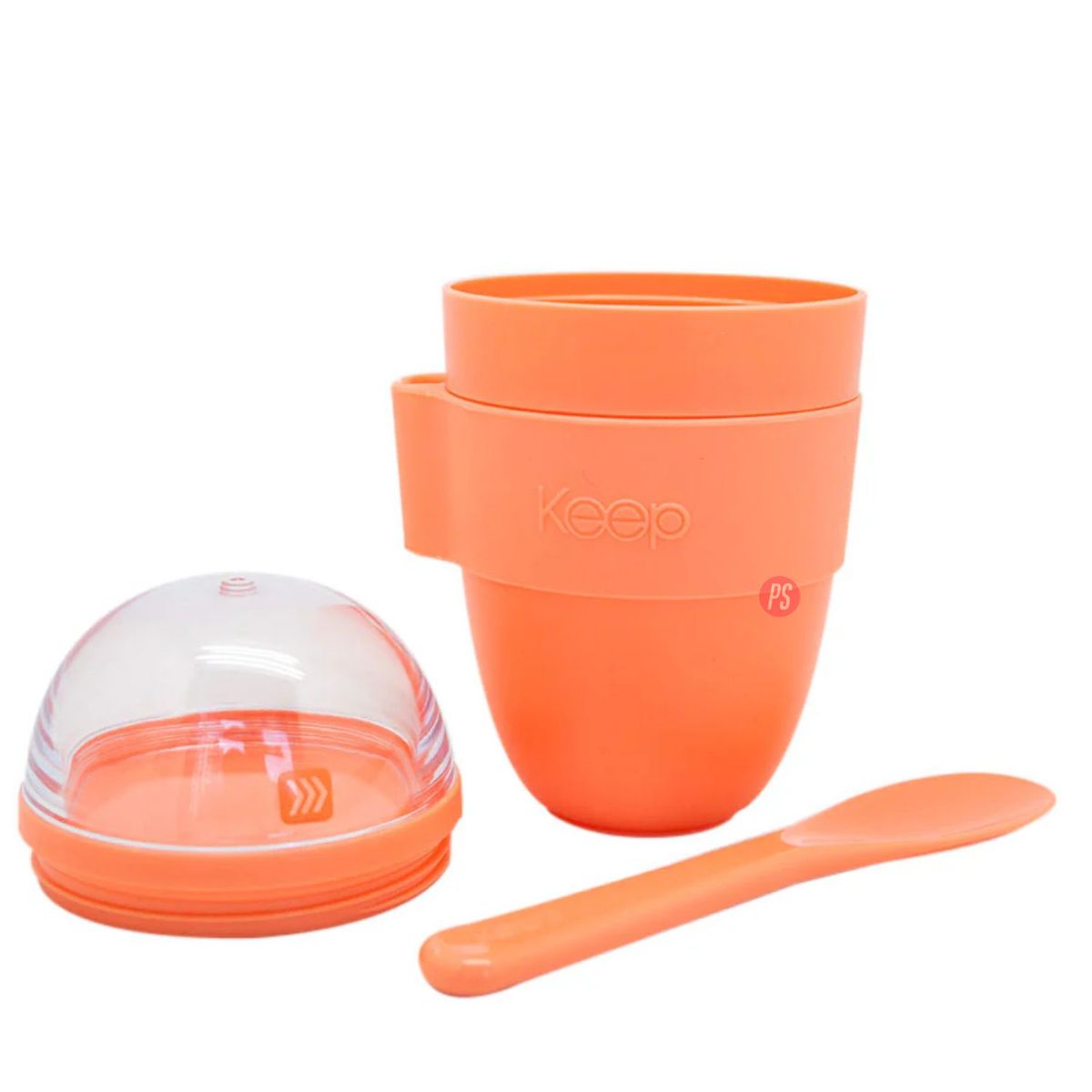 KEEP - Vaso Snack Keep 450 ml con Cucharita Coral - PS