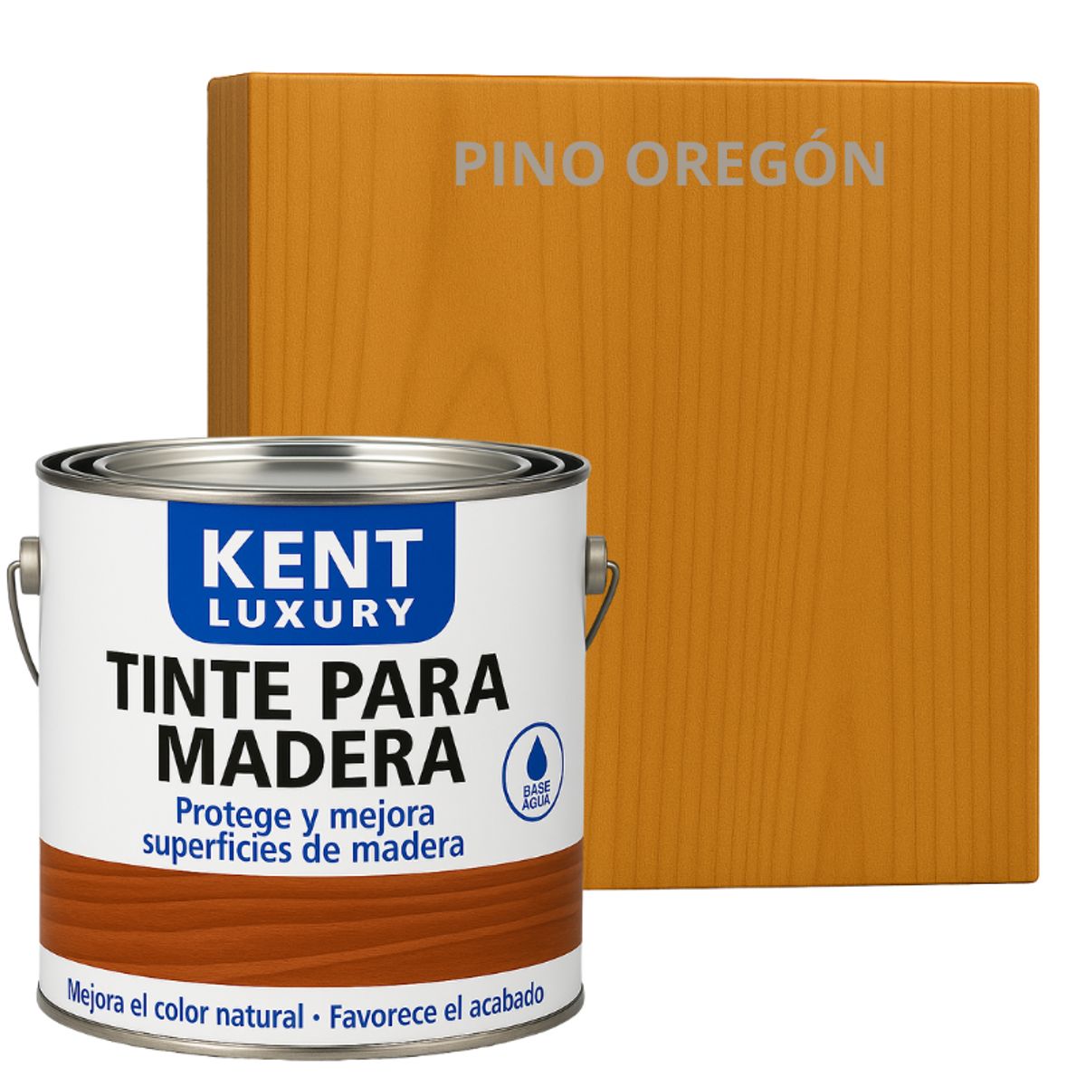 KENT - TINTE DE MADERA ORGANICO - EXTRACUBRIENTE BASE AGUA. - 5.6 KL PINO OREGÓN
