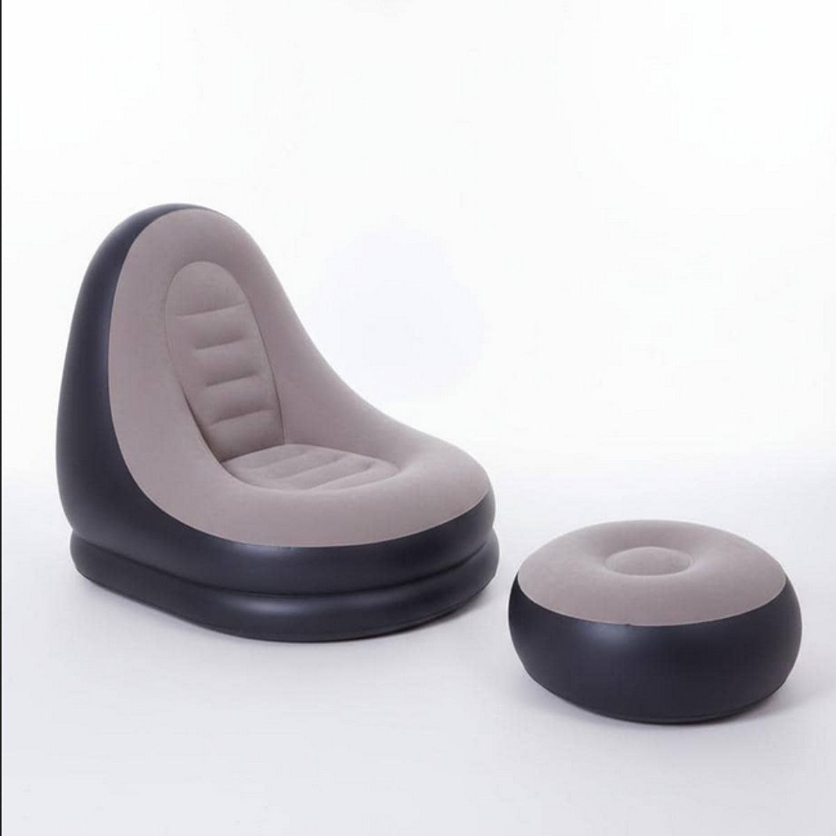 GENERICO - Sofá Puffs Inflable Portatil Con Posa Pie