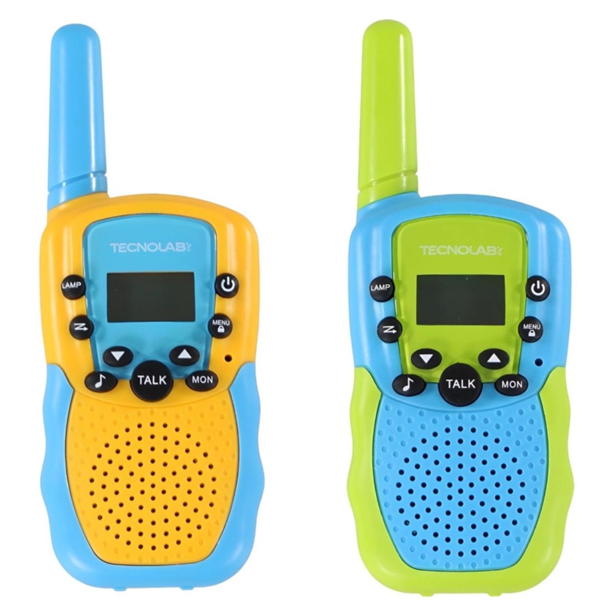 TECNOLAB - Pack 2 Walkie Talkie Infantil 22 Canales Con Linterna