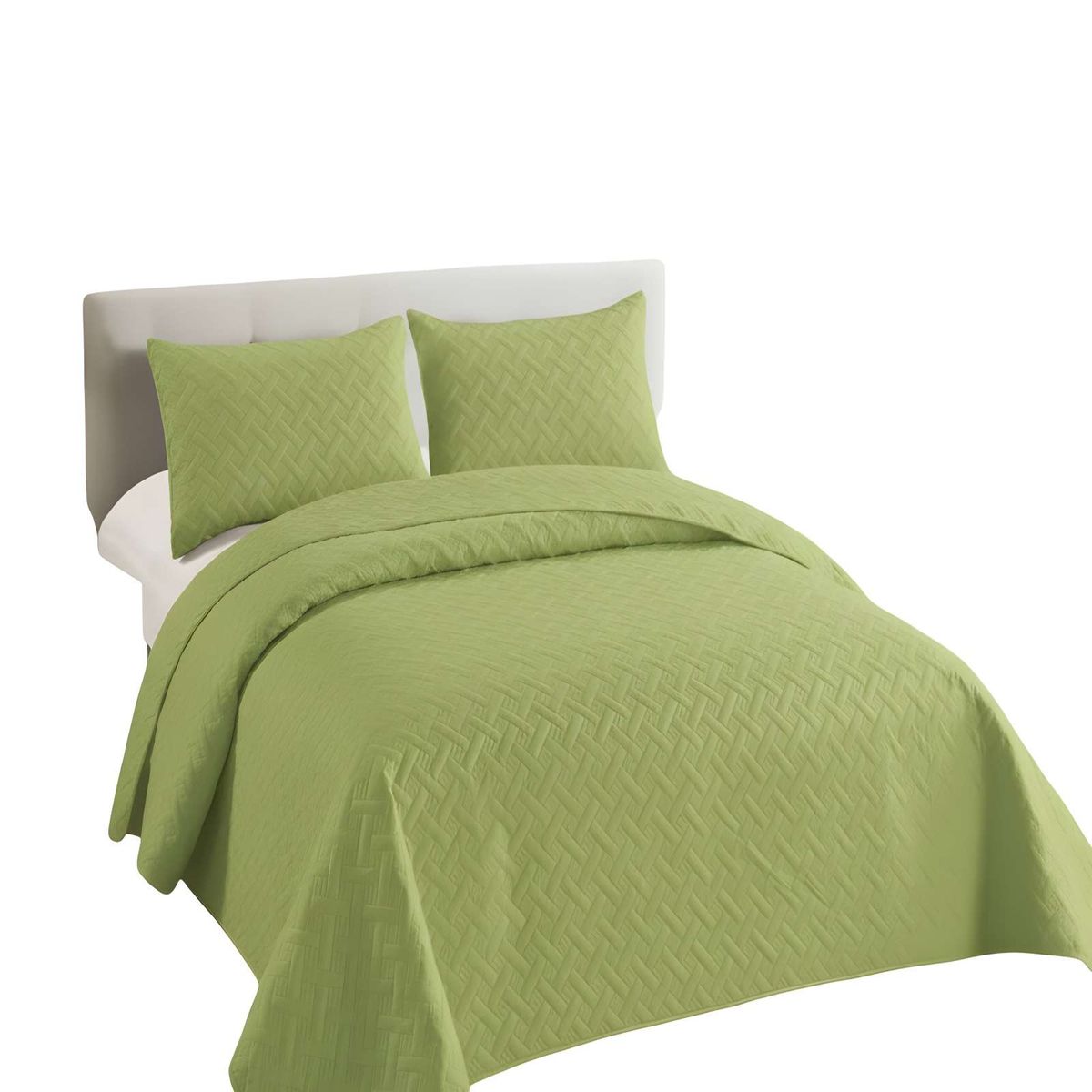 GENERICO - QUILT CUBRECAMA DE VERANO UNICOLOR 2 PLAZAS A8