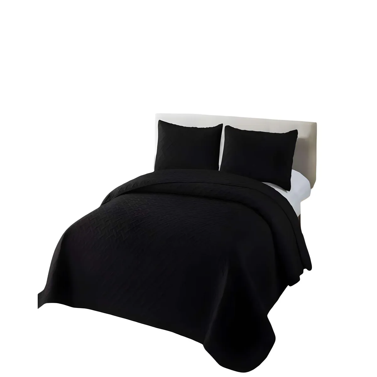 GENERICO - QUILT CUBRECAMA DE VERANO UNICOLOR KING A6