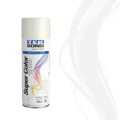 TEKBOND - Pintura Spray Acrílica Super Color Blanco Brillante 350 ml Uso General