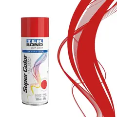 TEKBOND - Pintura Spray Acrílica Super Color Rojo 350 ml Uso General