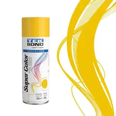 TEKBOND - Pintura Spray Acrílica Super Color Amarillo 350 ml Uso General