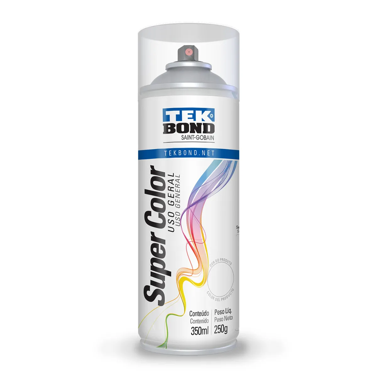 TEKBOND - Pintura Spray Acrílica Super Color Barniz 350 ml Uso General