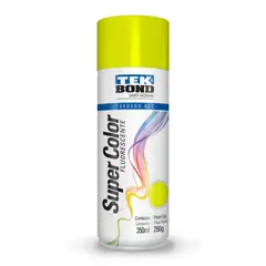 TEKBOND - Pintura Spray Acrílica Super Color Amarillo Flúor 350 ml Uso General