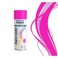 TEKBOND - Pintura Spray Acrílica Super Color Rosado Flúor 350 ml Uso General