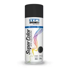 TEKBOND - Pintura Spray Acrílica Super Color Negro Opaco Alta Temperatura 350 ml Uso General