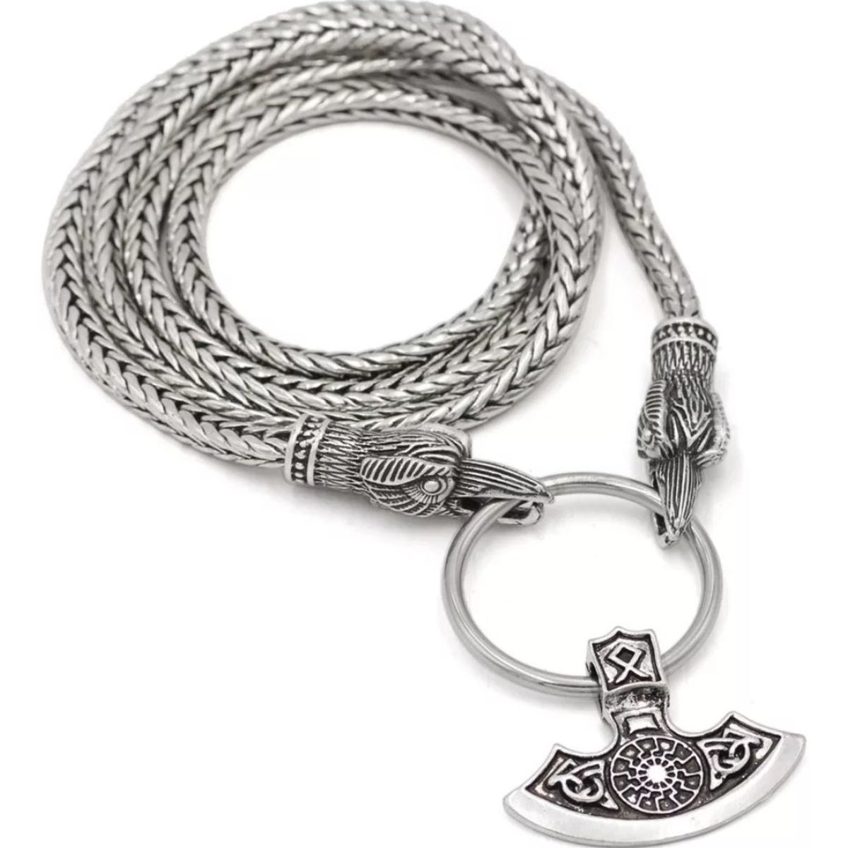 GENERICO - Collar Vikingo Hacha Nordico Hombre Caballeros 2019