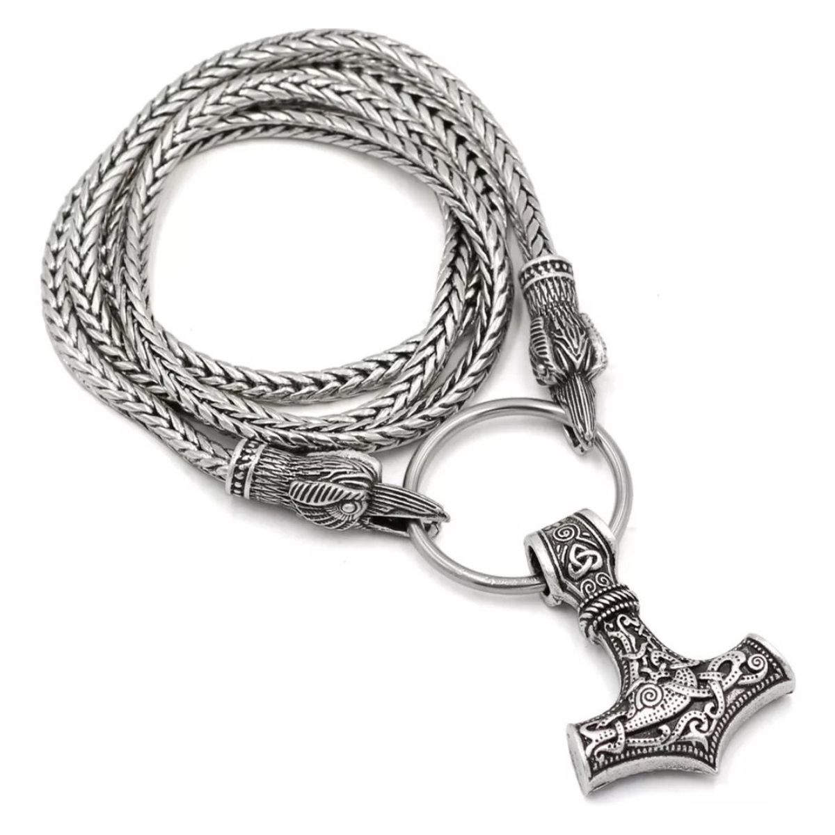 GENERICO - Collar Vikingo Martillo Thor Nordico Hombre