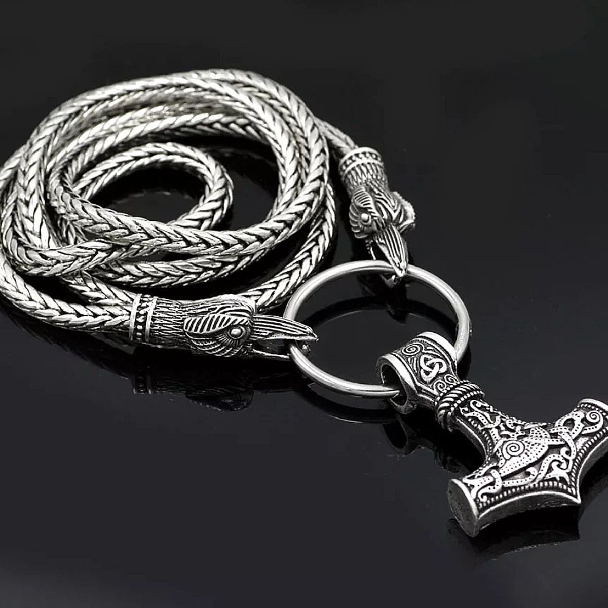 GENERICO - Collar Vikingo Martillo Thor Nordico Hombre