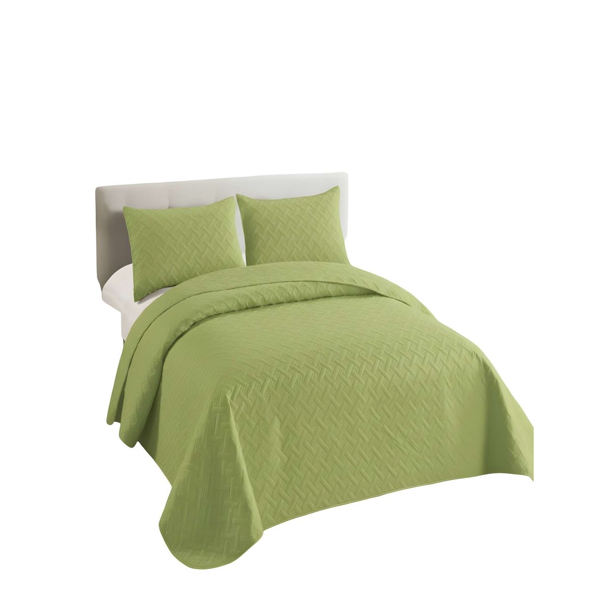 GENERICO - CUBRECAMA DE VERANO QUILT UNICOLOR 2 PLAZAS A8