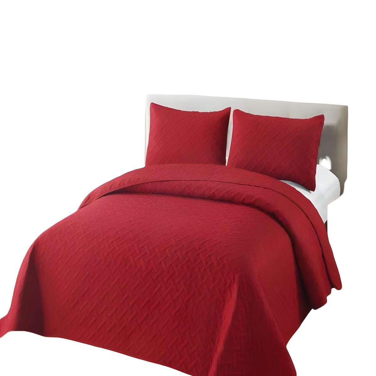 GENERICO - CUBRECAMA DE VERANO QUILT UNICOLOR KING A3