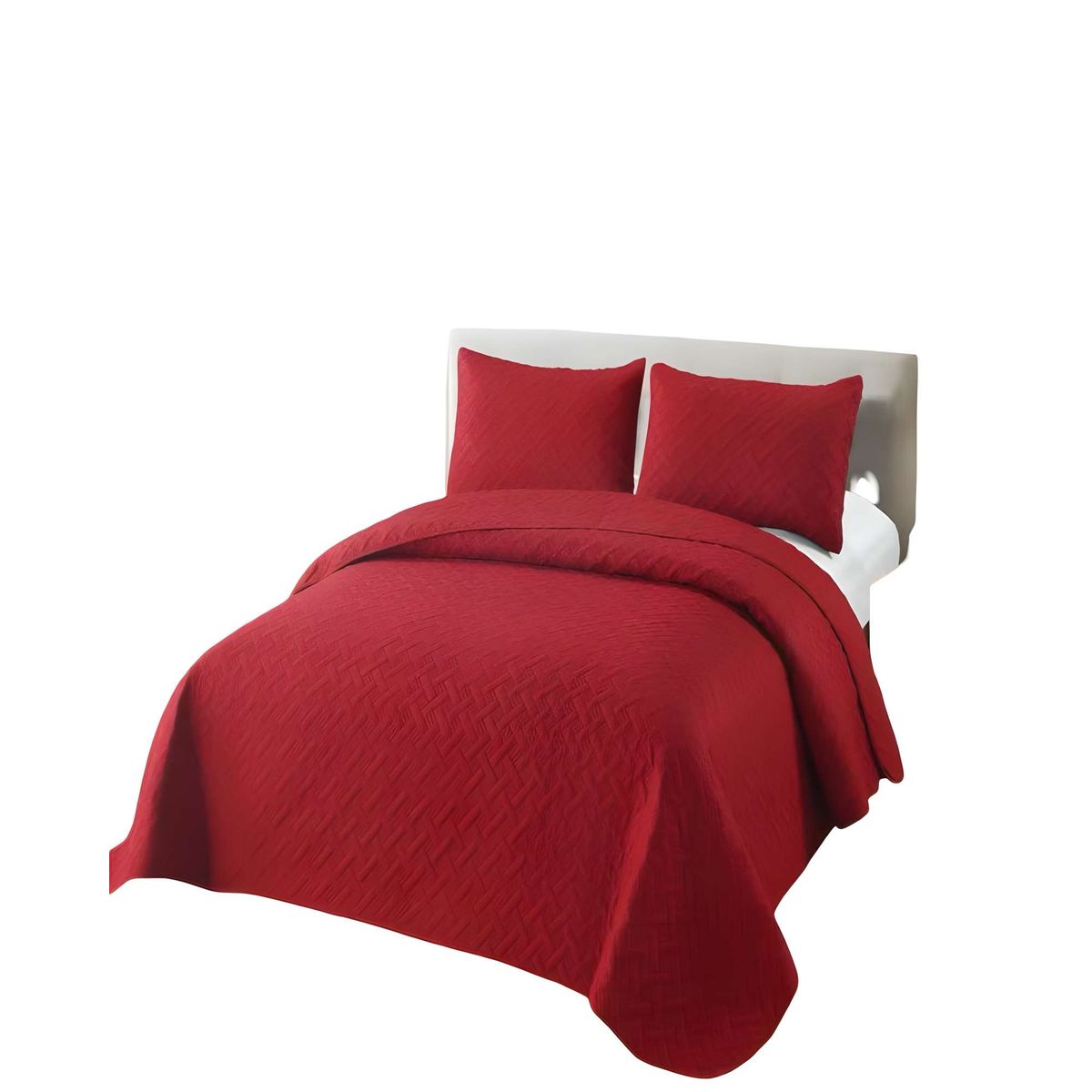 GENERICO - CUBRECAMA DE VERANO QUILT UNICOLOR KING A3