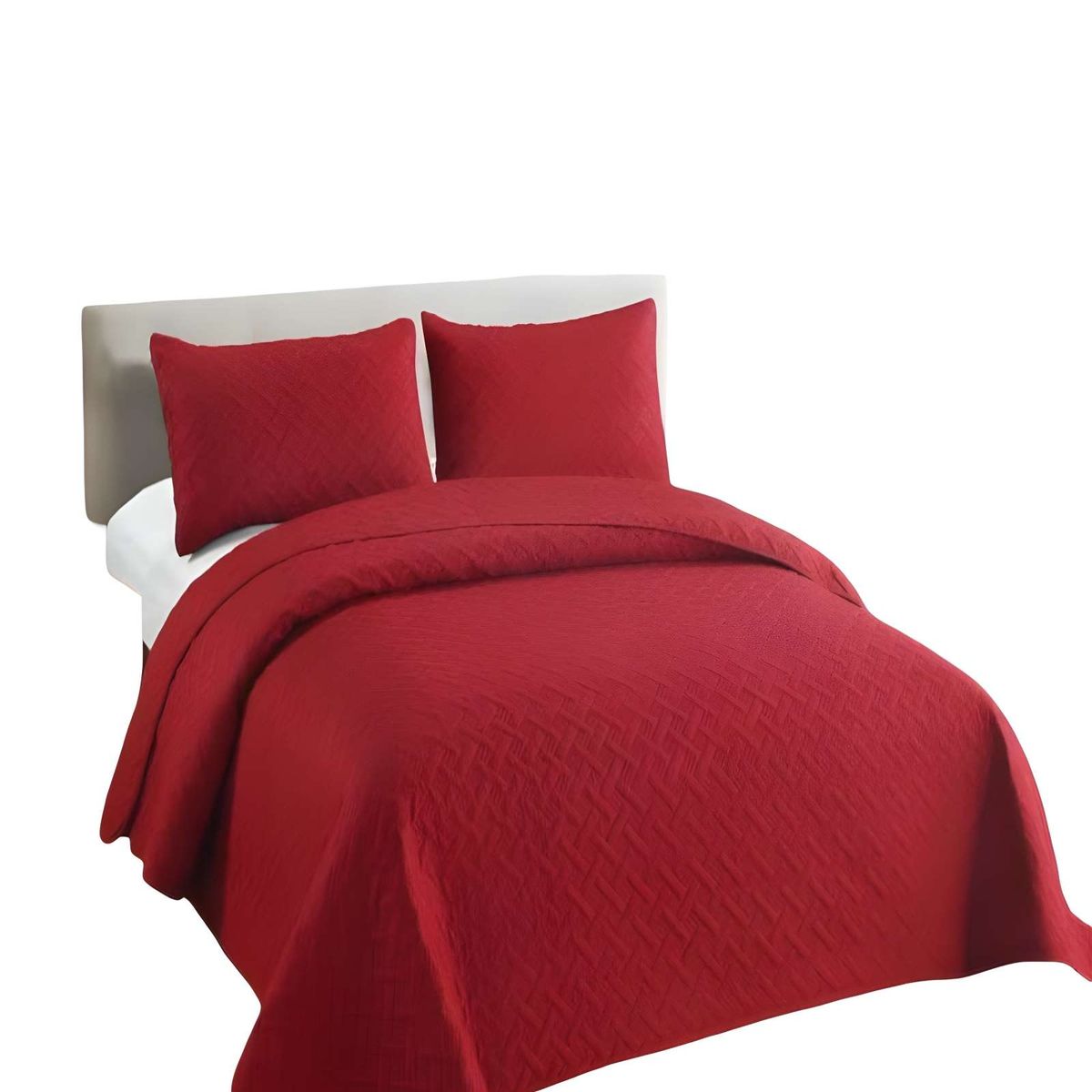 GENERICO - CUBRECAMA DE VERANO QUILT UNICOLOR KING A3
