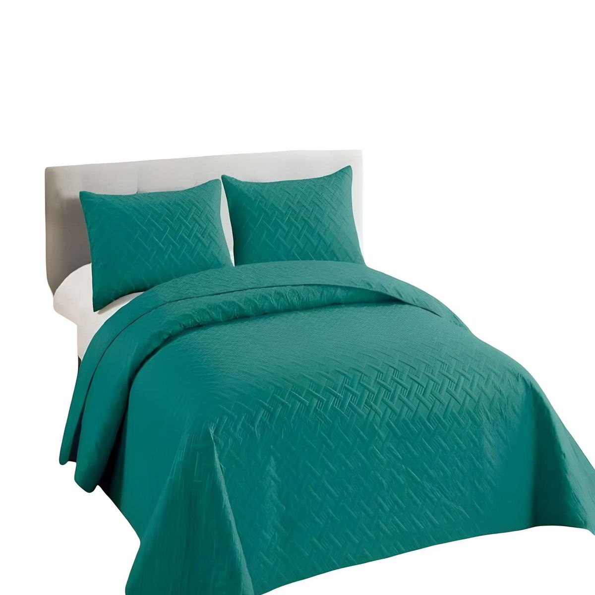 GENERICO - CUBRECAMA DE VERANO QUILT UNICOLOR KING A4