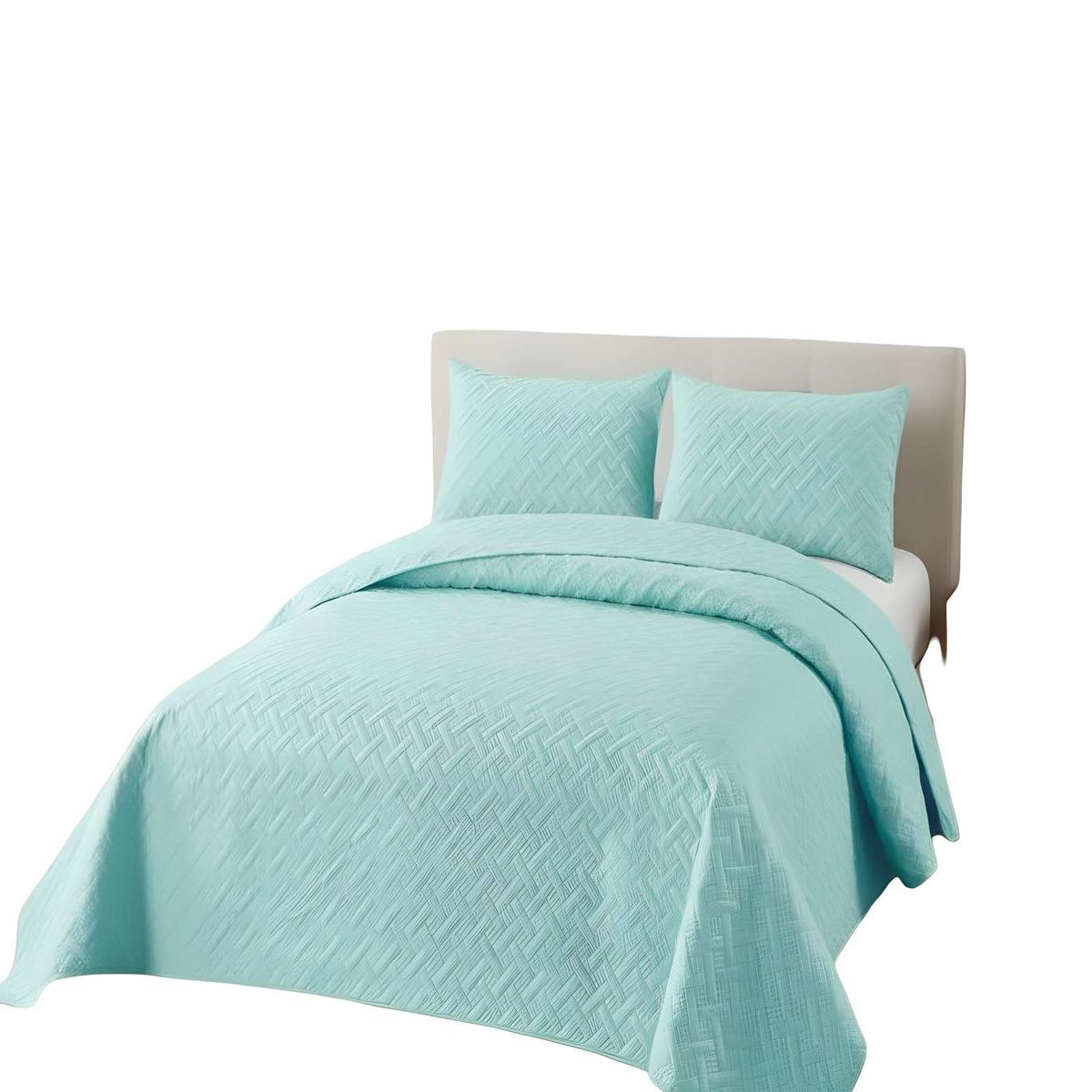 GENERICO - CUBRECAMA DE VERANO QUILT UNICOLOR KING A7