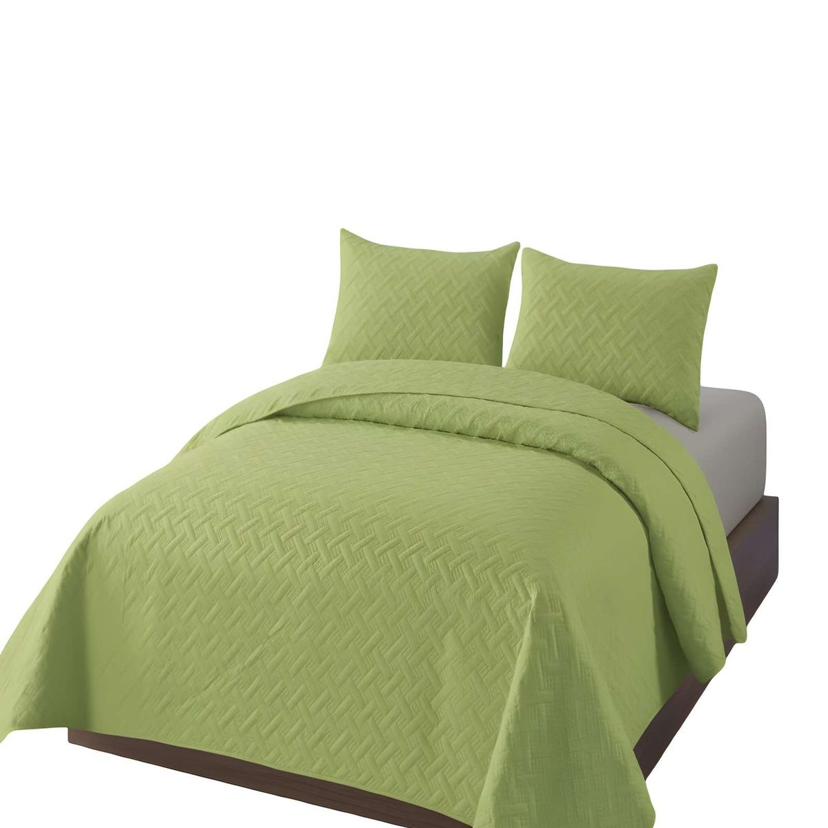 GENERICO - CUBRECAMA DE VERANO QUILT UNICOLOR KING A8