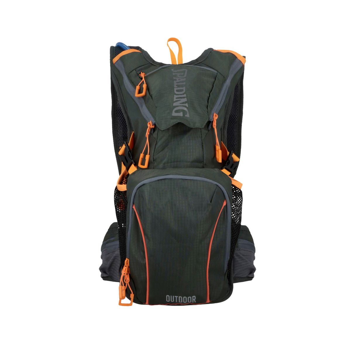 SPALDING - MOCHILA OUTDOOR CAMEL BACK DARK GREEN-GRAY-ORG