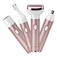 GENERICO - Kit Depiladora Afeitadora Facial Corporal Usb 4 En 1