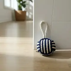 TODOHOGAR SANTIAGO DE CHILE - Tope De Puerta Decorativo De Yute ·náutico 1.85 Kg