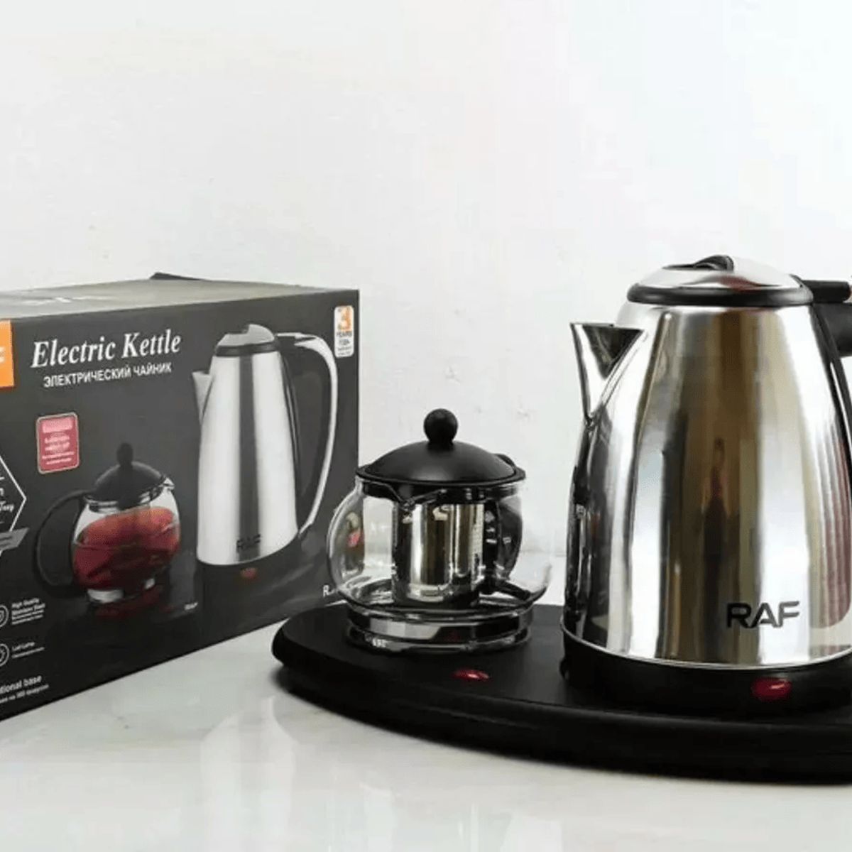 GENERICO - Set Electrico Termo Hervidor Con Tetera Infusor