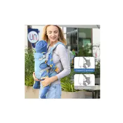 GENERICO - Porta Bebes Cangurera Mochila Ergonómica Asiento Multifuncional Talla Standard