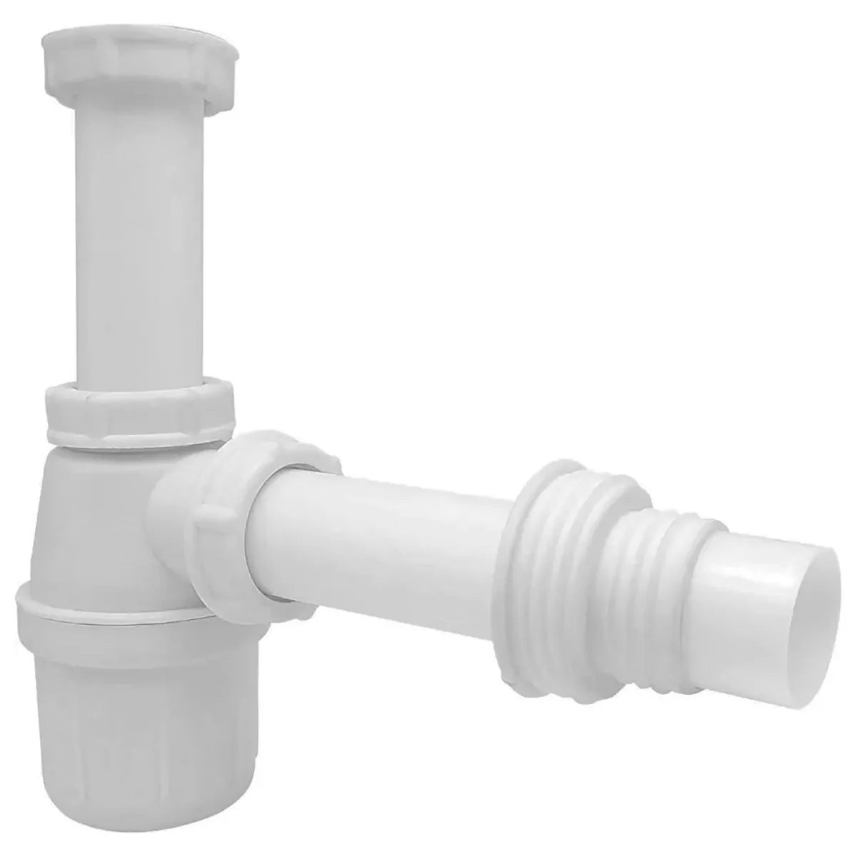 Sifon Lavamanos Salida Recta Compacto 32 a 40 MM Baño 1 1/4, marca STRETTO - Foto 2