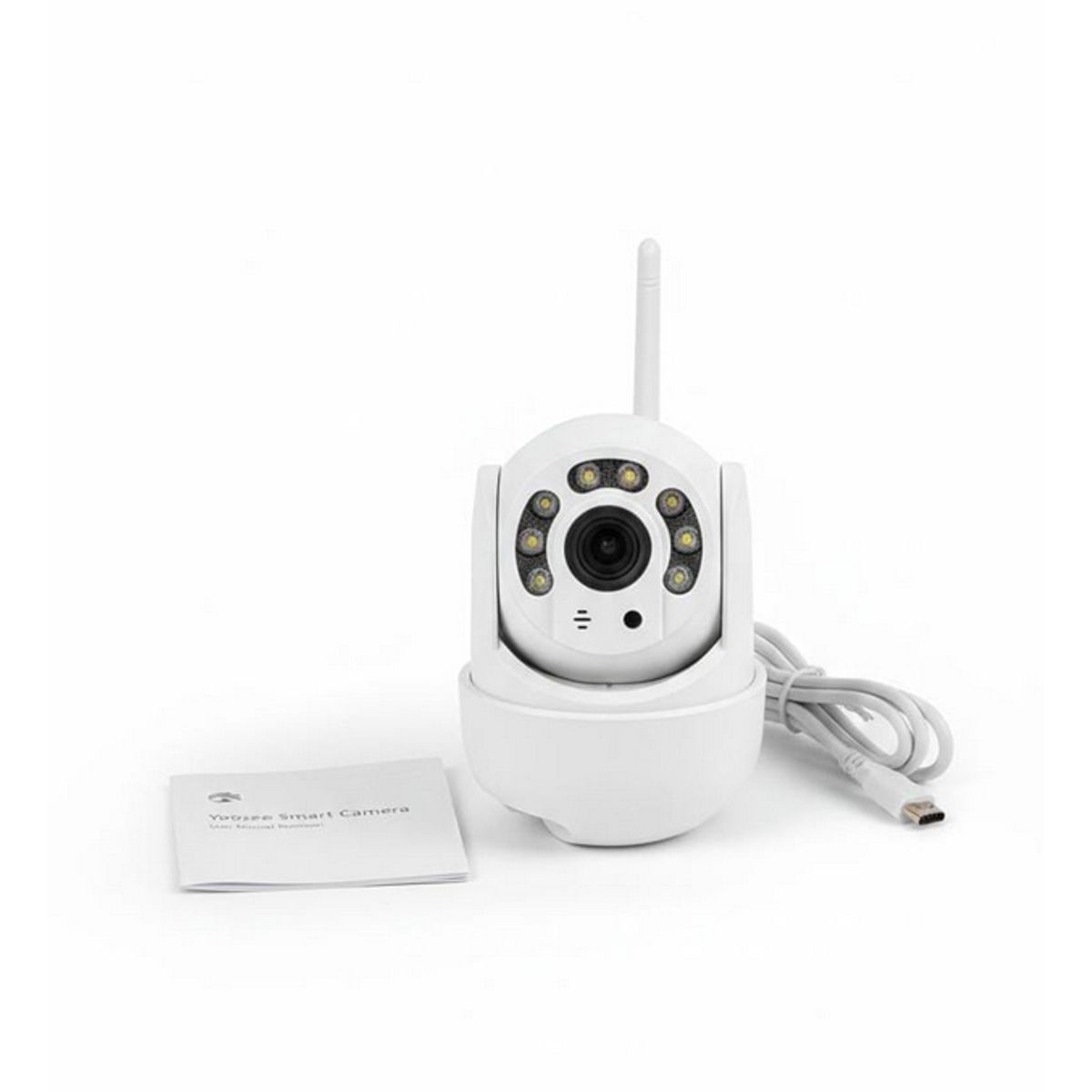 GENERICO - Cámara de Seguridad WiFi PTZ Exterior 360° Full HD - App Yoosee con Visión Nocturna a Color