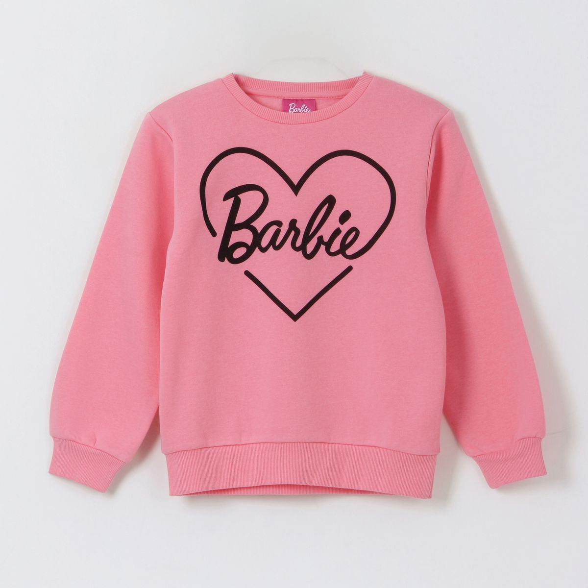 BARBIE - Polerón Cerrado Niña Corazón Rosado Barbie