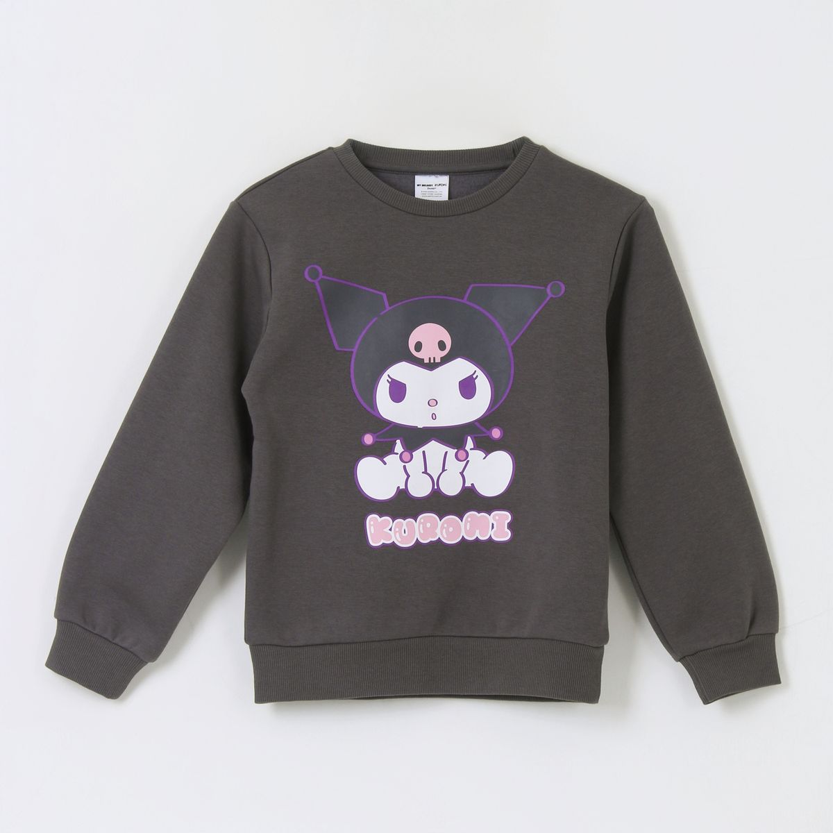 HELLO KITTY - Polerón Cerrado Niña Kuromi Gris Hello Kitty