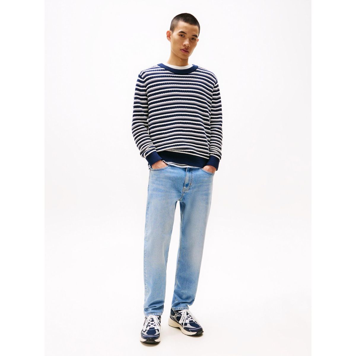 TOMMY HILFIGER - Jeans Isaac Desteñidos Relaxed Fit Azul Tommy Jeans