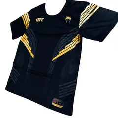 UFC - POLERA VENUM MMA AUTHENTIC NEGRO DORADO ILIA TOPURIA TALLA XL