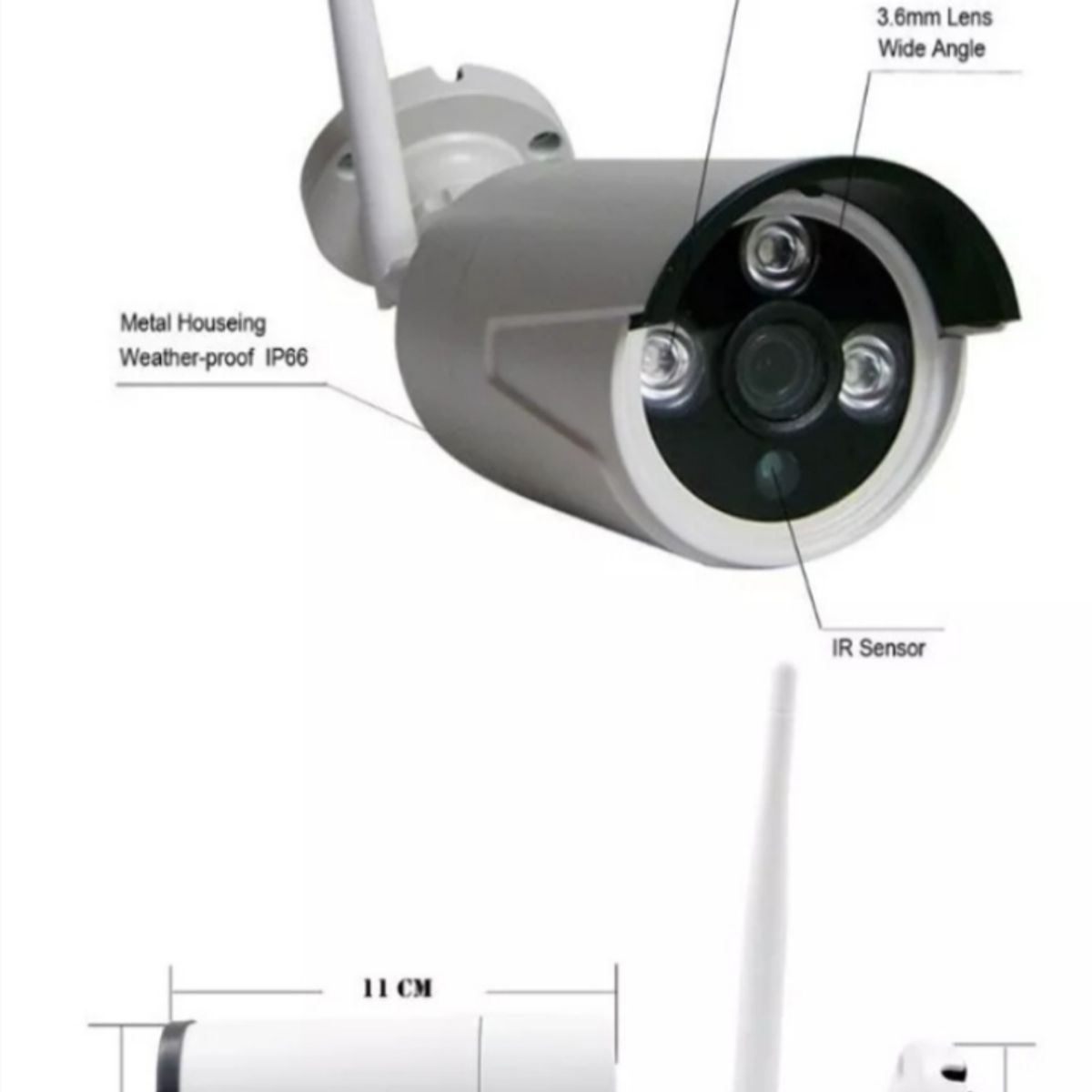 ARTIHOGAR - Kit 4 Camara de Seguridad FHD Inalambricas 2MP con Disco Duro 1 Terabyte 1080P