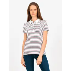 TOMMY HILFIGER - Polo Heritage Slim Fit Blanco