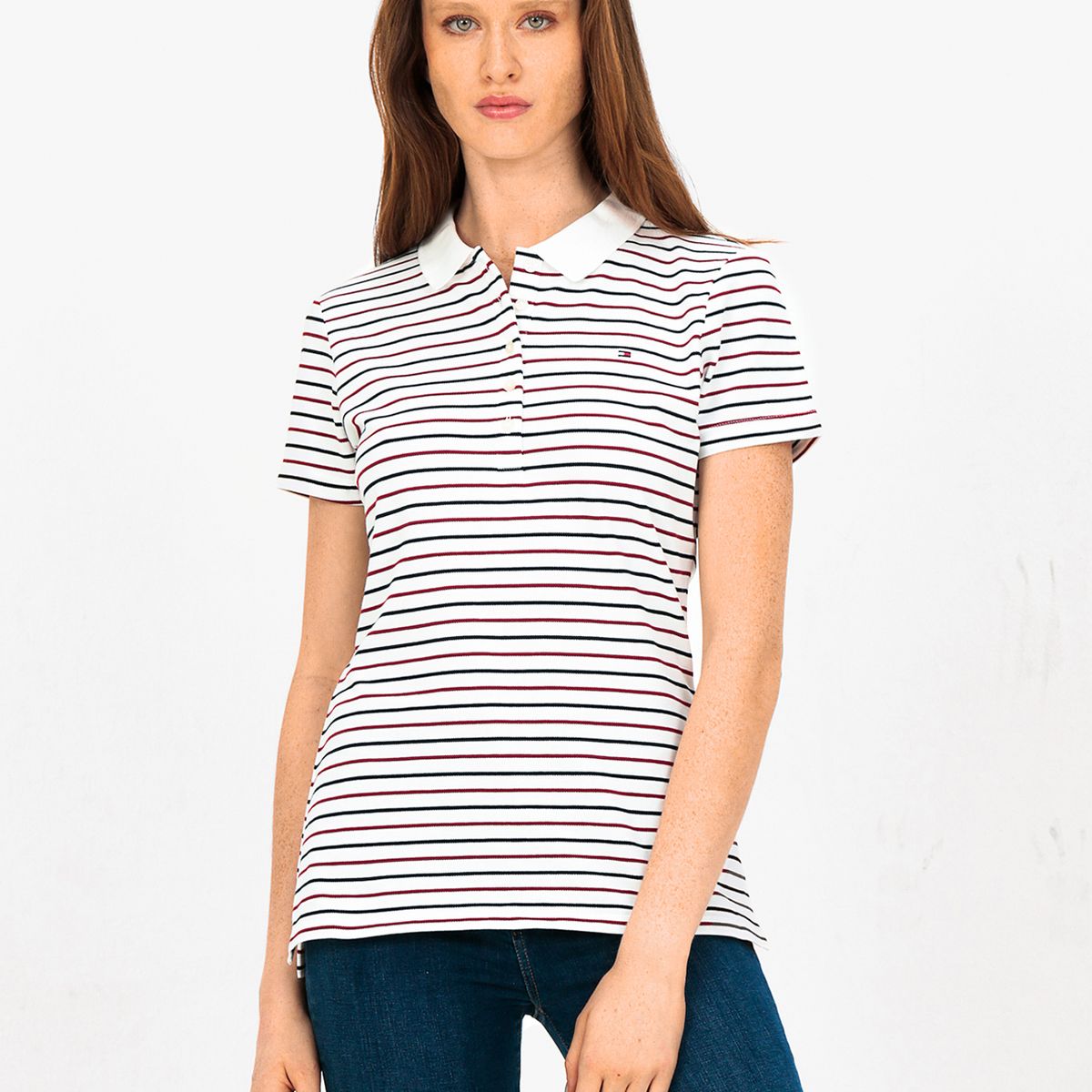 TOMMY HILFIGER - Polo Heritage Slim Fit Blanco Tommy Hilfiger