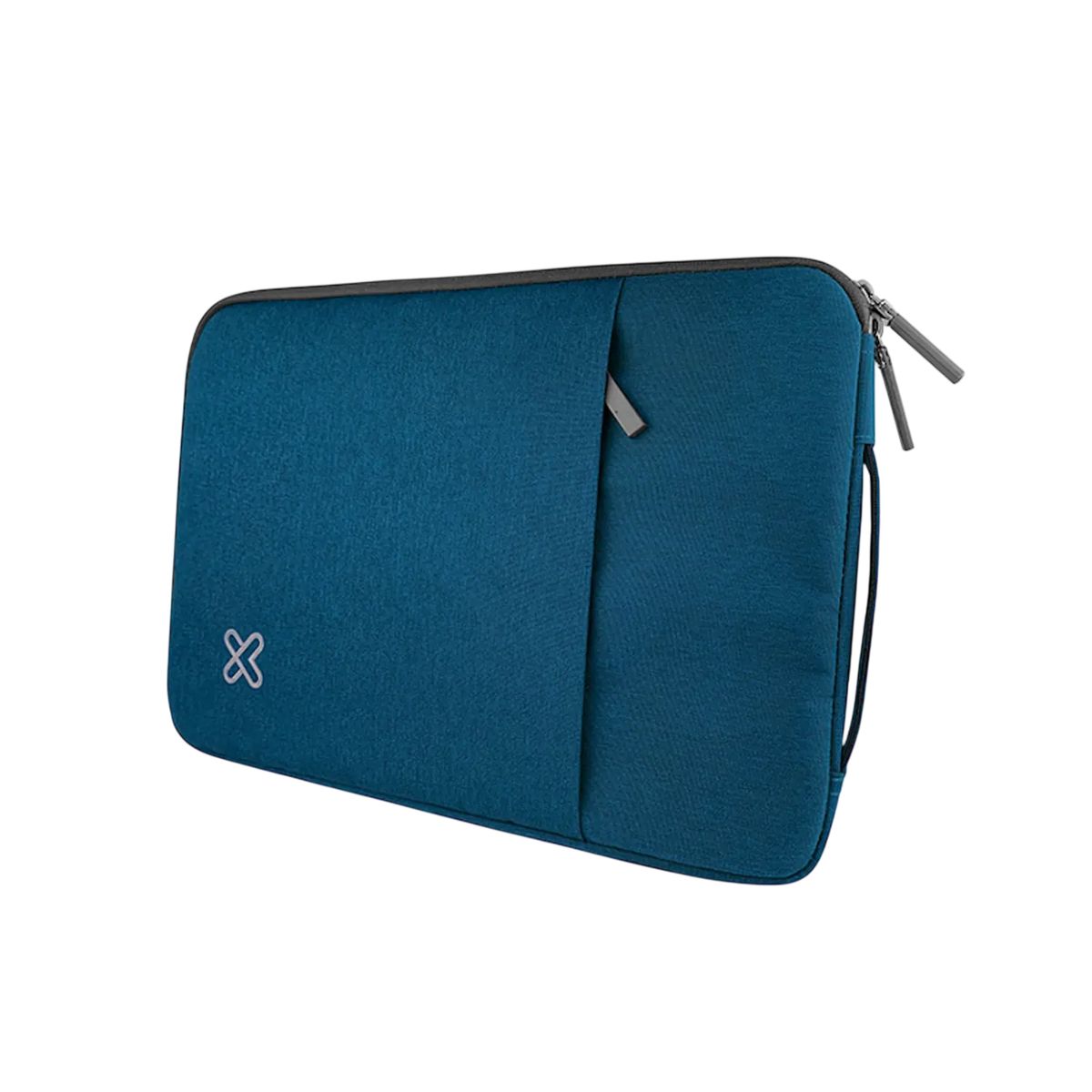 KLIP XTREME - Klip Xtreme KNS-418 Funda Notebook 14.1", Sleeve Laptop, Acolchada, Asa Integrada, Bolsillo Frontal con Cierre, Protección Portátil, Poliester Resistente, Azul