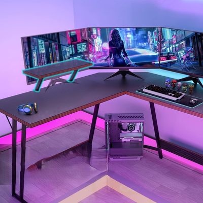 Imagen 2 del producto Escritorio Oficina Forma L 130×50×74 cm Negro