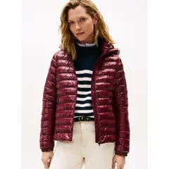 TOMMY HILFIGER - Parka Water-Repellent Padded Slim Fit Burdeo